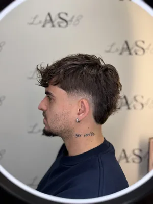 Burst fade mullet